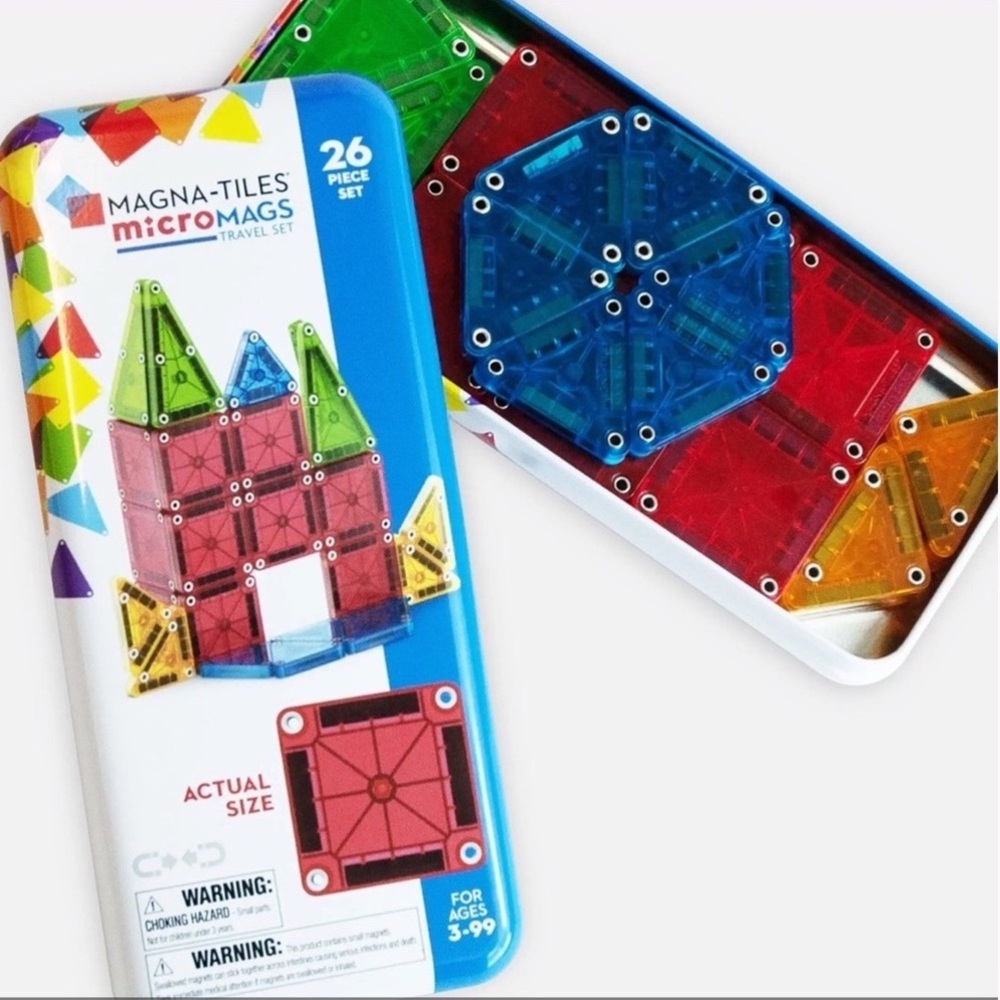 MicroMags Building Set - Red, Blue, Green - Picture 8 of 10